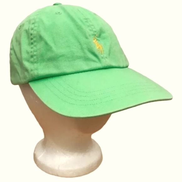 Polo Ralph Lauren | Classic Cotton Chino Sports Cap - Color: Neon Green/Yellow - Picture 1 of 10